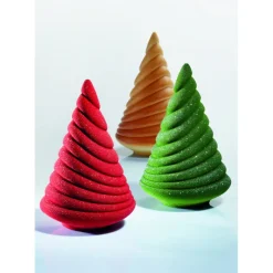 PAVONI Moules À Chocolat|Moule Chocolat Sapin de Noël Soft Ø 12,5 x H 19,5 cm (x2)