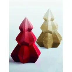 PAVONI Moules À Chocolat|Moule Chocolat Sapin de Noël Crystal Ø 14,5 x H 20 cm (x2)