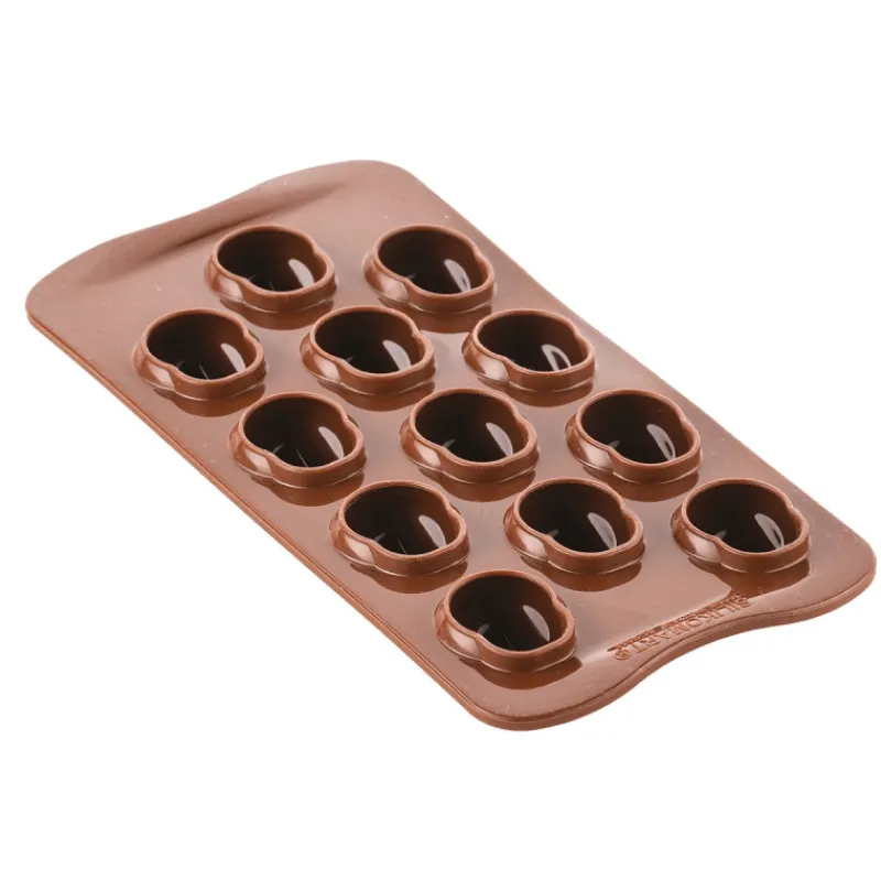 SILIKOMART Moule Silicone|Moule Chocolat Tête de Mort Halloween 12 Empreintes