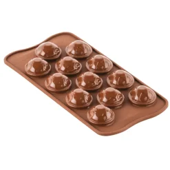 SILIKOMART Moule Silicone|Moule Chocolat Tête de Mort Halloween 12 Empreintes