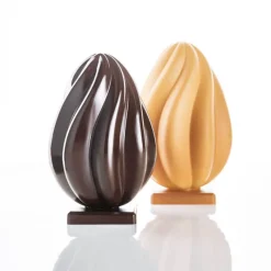 PAVONI Moules À Chocolat|Moule Chocolat Œuf Helical Ø 14 x H 21,8 cm (x2)