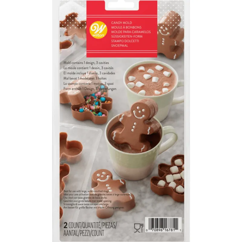 WILTON Moules À Chocolat|Moule 3D Pain d'Epices pour Bomb Chocolat Chaud