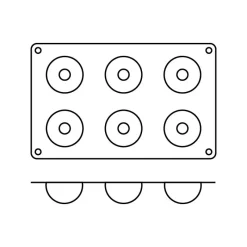 SILIKOMART Moule Silicone|Moule demi sphère bout enfoncé silicone souple pro