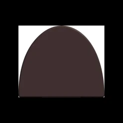 CUISINEADDICT Moules À Chocolat|Moule Embout de Bûche 9018 Arrondi 9 x 7,5 cm (x6)