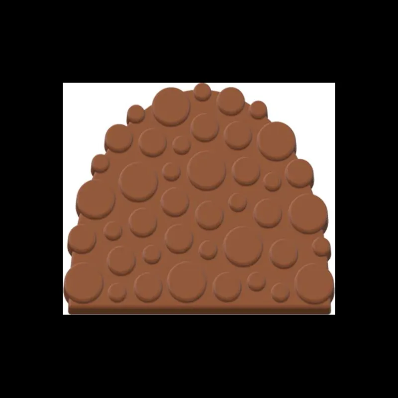 CUISINEADDICT Moules À Chocolat|Moule Embout de Bûche 9010 Bulle 8,8 x 7,5 cm (x6)