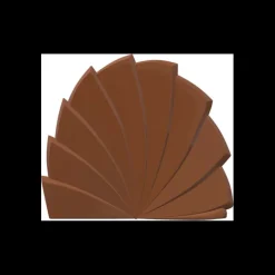 CUISINEADDICT Moules À Chocolat|Moule Embout de Bûche 9014 Eventail Gauche 9 x 7,8 cm (x6)