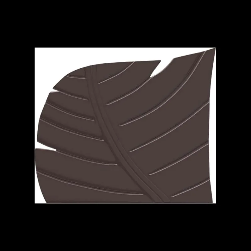 CUISINEADDICT Moules À Chocolat|Moule Embout de Bûche 9012 Feuille 9,3 x 8 cm (x6)