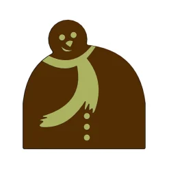 MALLARD FERRIERE Moules À Chocolat|Moules À Gâteaux|Moule Embout de bûche Bonhomme de Neige 80 x 84 mm Mallard Ferrière