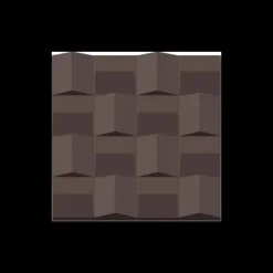 CUISINEADDICT Moules À Chocolat|Moule Embout de Bûche Carré 9002 Panier 8 cm (x6)