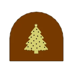 MALLARD FERRIERE Moules À Chocolat|Moules À Gâteaux|Moule Embout de bûche Sapin de Noël 78 x 85 mm Mallard Ferrière