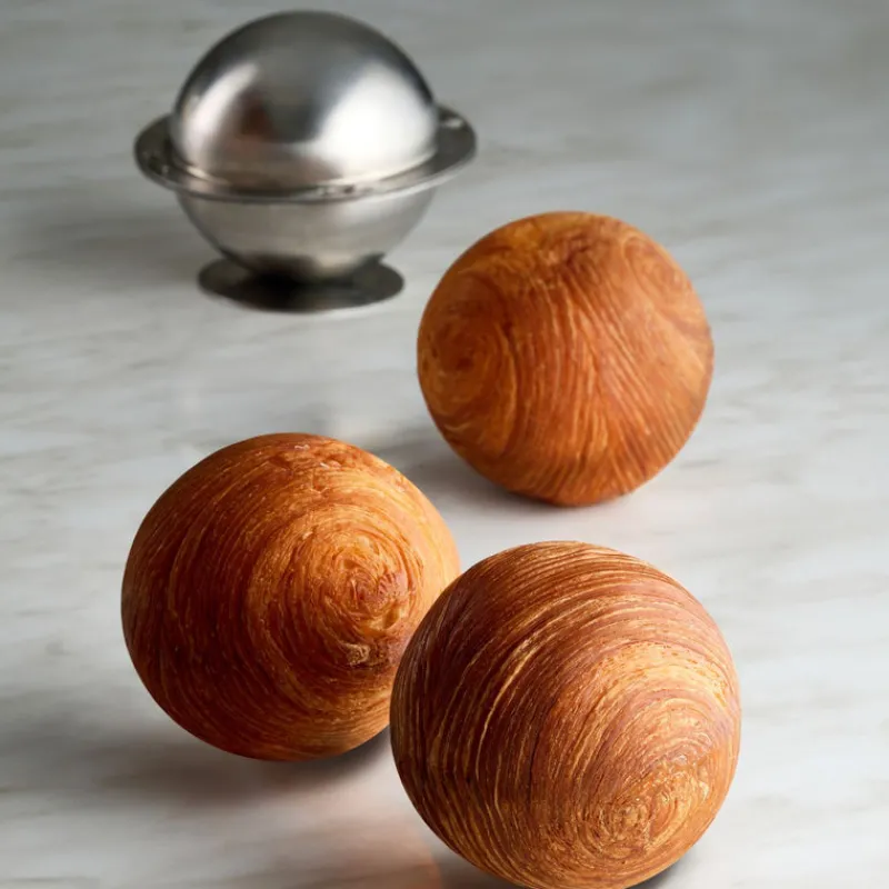 PAVONI Moules À Gâteaux|Moule Inox Croissant Géométrique Sphère Ø 7,5 cm