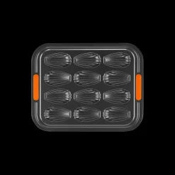 LE CREUSET Moule Anti-adhésif|Moules À Gâteaux|Moule Madeleines Anti-Adhésif 12 Empreintes 34 x 27 cm