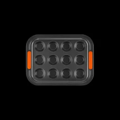 LE CREUSET Moule Anti-adhésif|Moules À Gâteaux|Moule Mini-Muffins Antiadhésif 12 Empreintes 30,3 x 22,7 cm