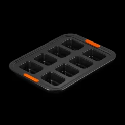 LE CREUSET Moule Anti-adhésif|Moules À Gâteaux|Moule Mini-Pains Anti-Adhésif 8 Empreintes 40 x 30 cm