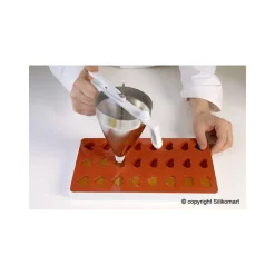 SILIKOMART Moule Silicone|Moule Pâte de Fruit Ananas 24 empreintes 9ml Professional