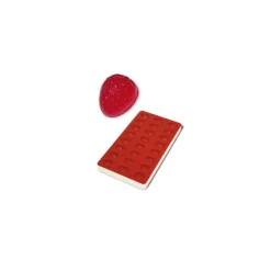 SILIKOMART Moule Silicone|Moule Pâte de Fruit Fraise 24 empreintes 10ml Professional
