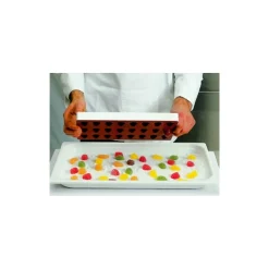 SILIKOMART Moule Silicone|Moule Pâte de Fruit Fraise 24 empreintes 10ml Professional