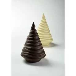 PAVONI Moules À Chocolat|Moule Sapin Chiffon Ø 13 x 20 cm (x2)