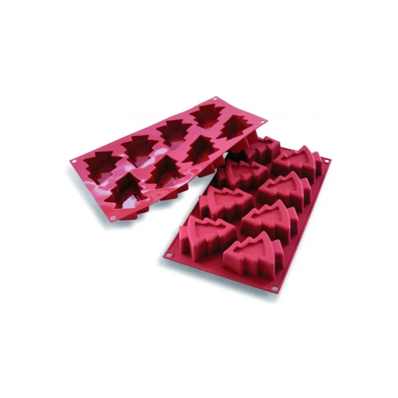 SILIKOMART Moule Silicone|Moules À Gâteaux|Moule sapins professionnel en silicone