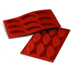 SILIKOMART Moule Silicone|Moule Silicone 9 Barquettes 10 x 4,4 cm