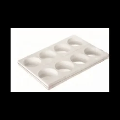 SILIKOMART Moule Silicone|Moules À Gâteaux|Moule Silicone 8 Cercles 13,5 x H 4 cm Professional