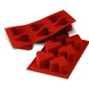 SILIKOMART Moule Silicone|Moule Silicone 6 Coeurs 6,5 cm x H 4 cm