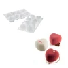 SILIKOMART Moule Silicone|Moule Silicone 8 Coeurs Bombés 6,35 x 6,5 cm 100ml Professional