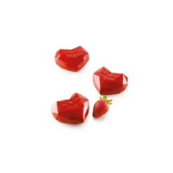 SILIKOMART Moule Silicone|Moule Silicone 6 Coeurs Origami 82,6 x 74 x h35 mm 110ml Professional