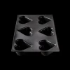 FLEXIPAN DEMARLE Moule Anti-adhésif|Moule Silicone|Moule Silicone 6 Cœurs Bombés 7,5 x 6,5 cm