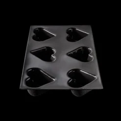 FLEXIPAN DEMARLE Moule Anti-adhésif|Moule Silicone|Moule Silicone 6 Cœurs Bombés 7,5 x 6,5 cm
