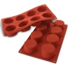 SILIKOMART Moule Silicone|Moule Silicone 8 Cylindres 6 cm x H 3,5 cm