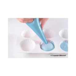 SILIKOMART Moule Silicone|Moule Silicone 6 Demi Sphères Vrillées Ø 75 mm Professional