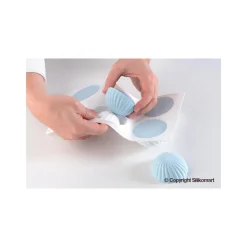 SILIKOMART Moule Silicone|Moule Silicone 6 Demi Sphères Vrillées Ø 75 mm Professional