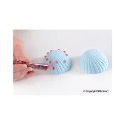 SILIKOMART Moule Silicone|Moule Silicone 6 Demi Sphères Vrillées Ø 75 mm Professional