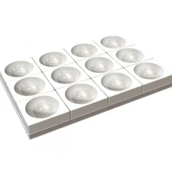 SILIKOMART Moule Silicone|Moules À Gâteaux|Moule Silicone 12 Demi-Sphères 11,5 x H 5,75 cm Professional