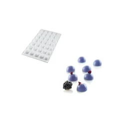 SILIKOMART Moule Silicone|Moule Silicone 35 Demi-Sphère 5ml Professional