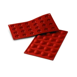 SILIKOMART Moule Silicone|Moules À Gâteaux|Moule Silicone 24 Demi-sphères 3 cm x H 1,5 cm