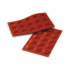 SILIKOMART Moule Silicone|Moules À Gâteaux|Moule Silicone 15 Demi-sphères 4 cm x H 2 cm