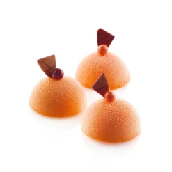 SILIKOMART Moule Silicone|Moules À Gâteaux|Moule Silicone 8 Demi-sphères 5 cm x H 2,5 cm