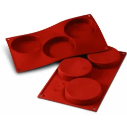 SILIKOMART Moule Silicone|Moules À Gâteaux|Moule Silicone 3 Florentins 10,3 cm x H 2 cm