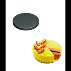 SILIKOMART Moule Silicone|Moules À Gâteaux|Moule Silicone 8 Fonds de Tarte Biscuit Ø14 x 2,5 cm 382ml Professional