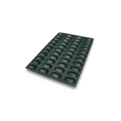 SILIKOMART Moule Silicone|Moules À Gâteaux|Moule Silicone 44 Madeleines 7,7 x 4,4 x 1,8 cm 32ml Professional