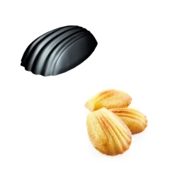 SILIKOMART Moule Silicone|Moules À Gâteaux|Moule Silicone 78 Madeleines 4,65 x 3,3 x 1,45 cm 11ml Professional