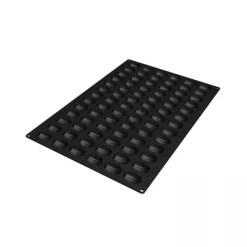 SILIKOMART Moule Silicone|Moules À Gâteaux|Moule Silicone 78 Madeleines 4,65 x 3,3 x 1,45 cm 11ml Professional