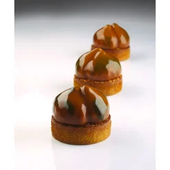 PAVONI Moule Silicone|Moules À Gâteaux|Moule Silicone 20 Marrons 65 ml Cédric Grolet