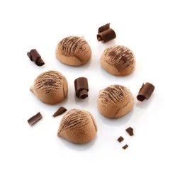 SILIKOMART Moule Silicone|Moules À Gâteaux|Moule Silicone 15 Marrons 30ml Professional