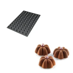 SILIKOMART Moule Silicone|Moule Silicone 77 Mini Charlottes Ø3,5 x H1,5 cm 8,5ml Professional