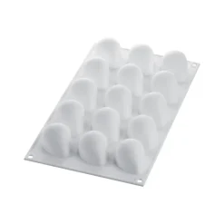 SILIKOMART Moule Silicone|Moules À Gâteaux|Moule Silicone 15 Mini Fraises 48 x 37 x H33 mm 30ml Professional