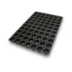 SILIKOMART Moule Silicone|Moules À Gâteaux|Moule Silicone 70 Mini Muffins Ø4,5 x 3 cm 40ml Professional