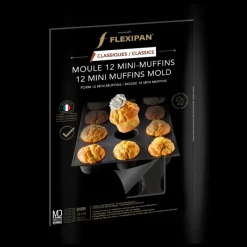 FLEXIPAN DEMARLE Moule Silicone|Moule Silicone 12 Mini Muffins Ø 5 cm